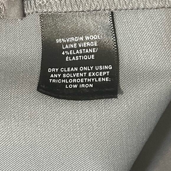 La Fayette 148 New York Bleecker Pant in Grey Side Zippered Closure Light sz. 10 - Picture 6 of 6